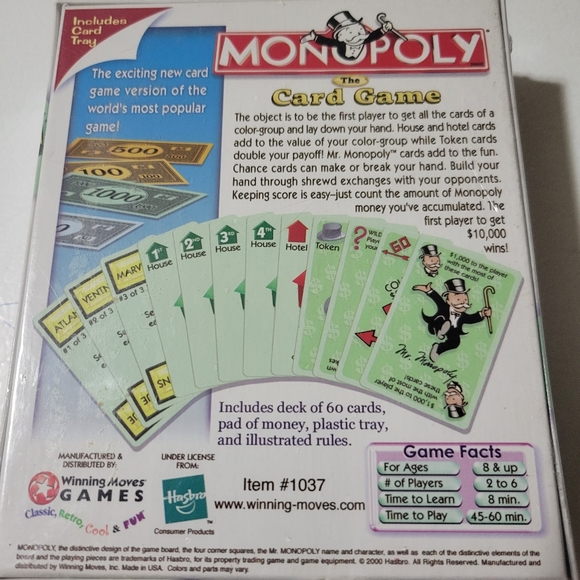 Monopoly The Card Game - Picture 4 of 4
